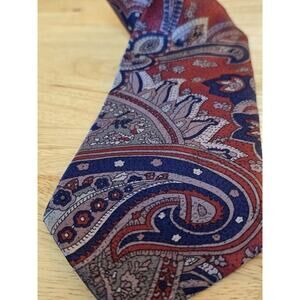 Town Craft Men's Necktie Tie Polyester Multicolor Abstract Made in USA